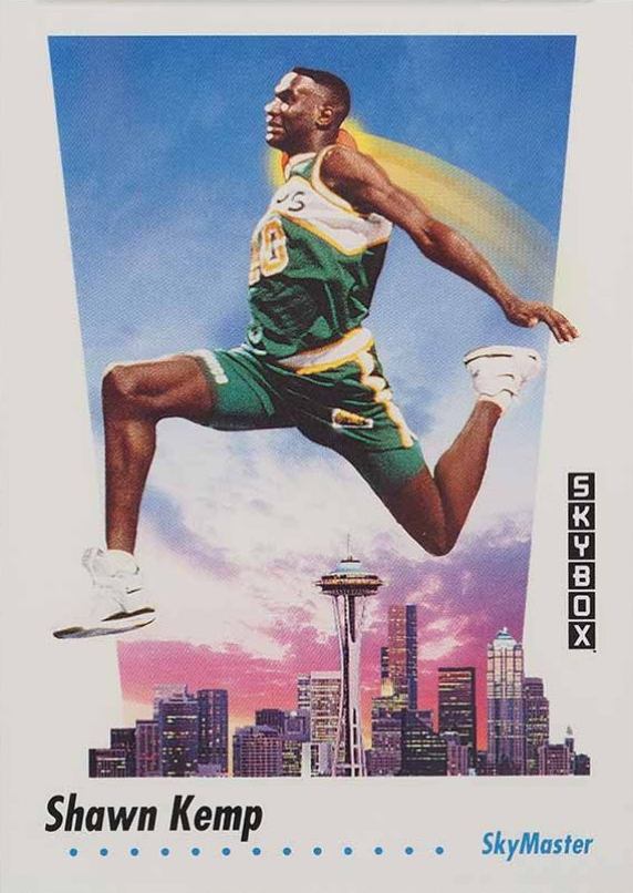 1991 Skybox Shawn Kemp #584 Basketball Card