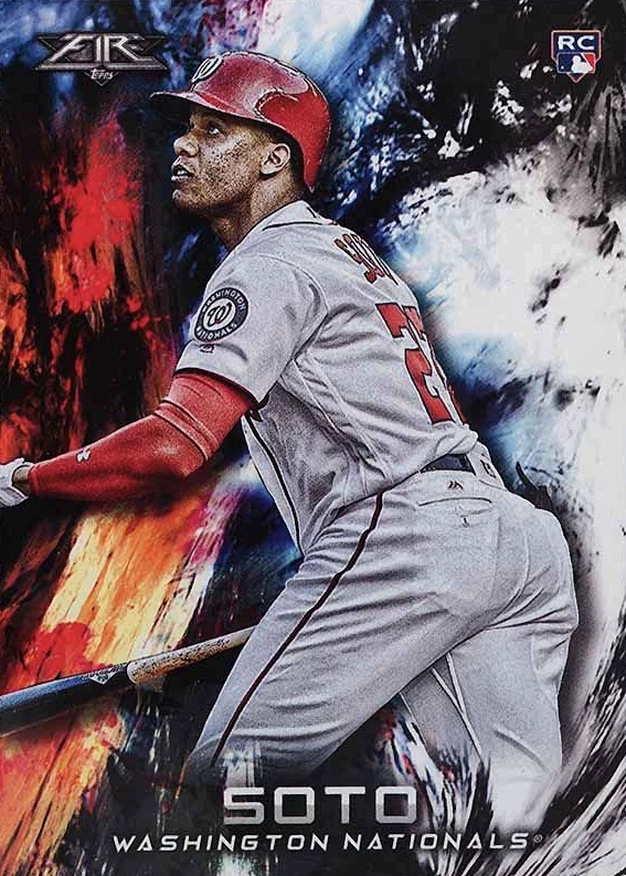 2018 Topps Fire  Juan Soto #181 Baseball Card