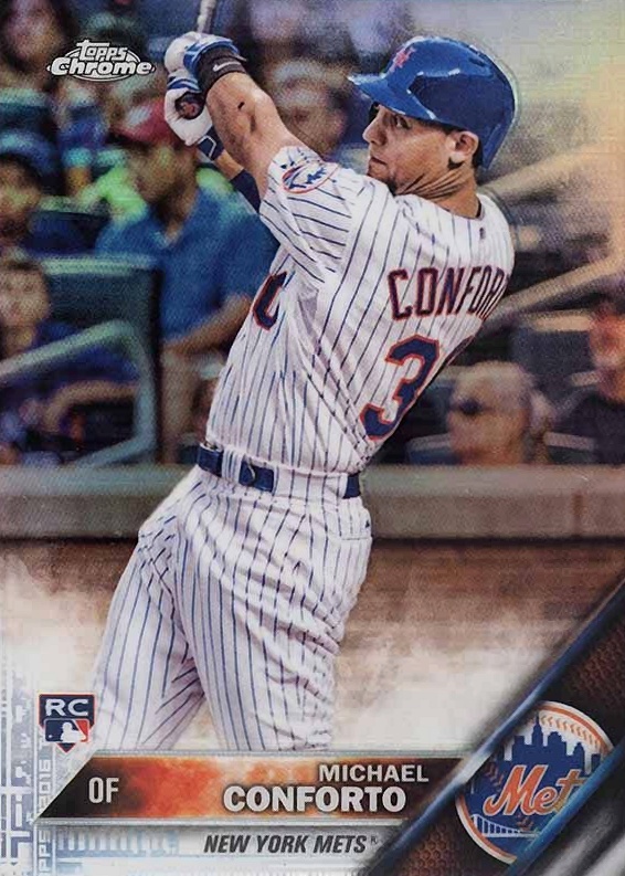2016 Topps Chrome Michael Conforto #52 Baseball Card