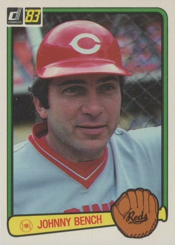 1983 Donruss Johnny Bench #500 Baseball Card