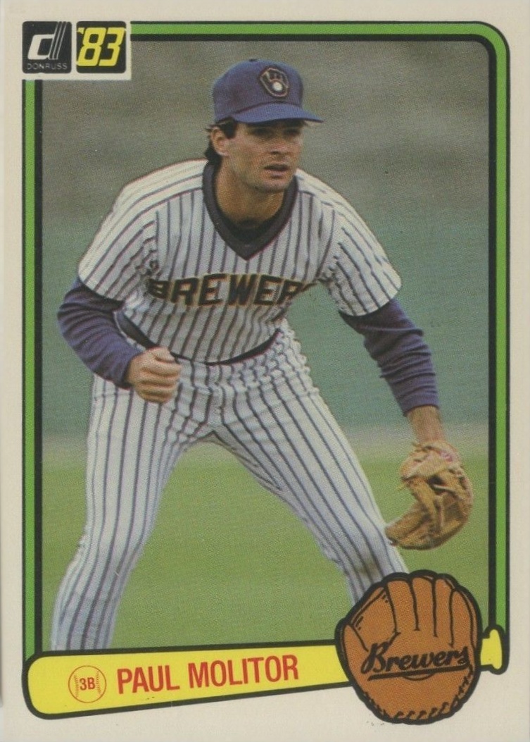 1983 Donruss Paul Molitor #484 Baseball Card
