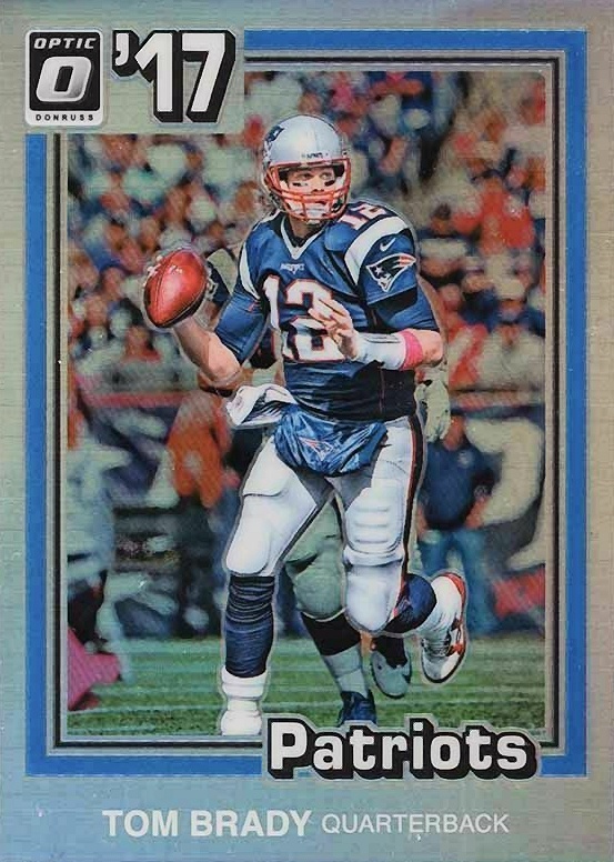 2017 Panini Donruss Optic 1981 Tribute Tom Brady #32 Football Card
