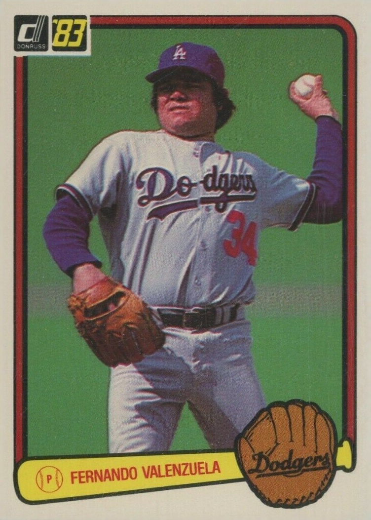 1983 Donruss Fernando Valenzuela #284 Baseball Card