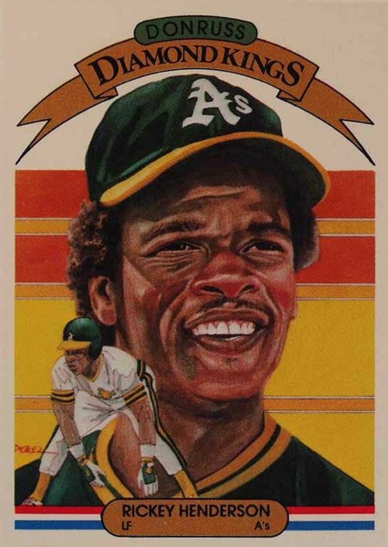 1983 Donruss Rickey Henderson #11 Baseball Card