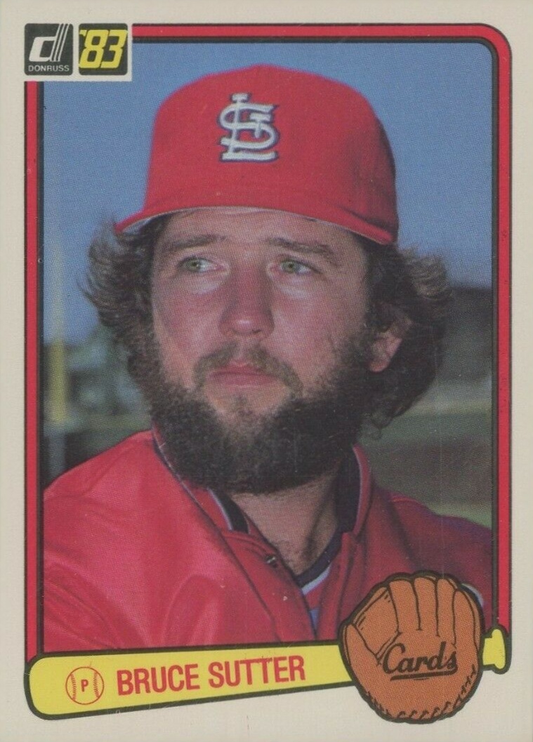 1983 Donruss Bruce Sutter #40 Baseball Card
