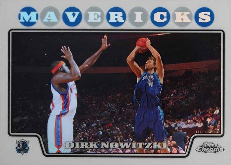 2008 Topps Chrome Dirk Nowitzki #41 Basketball Card