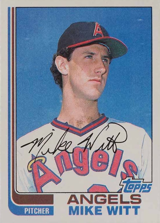 1982 Topps Mike Witt #744 Baseball Card