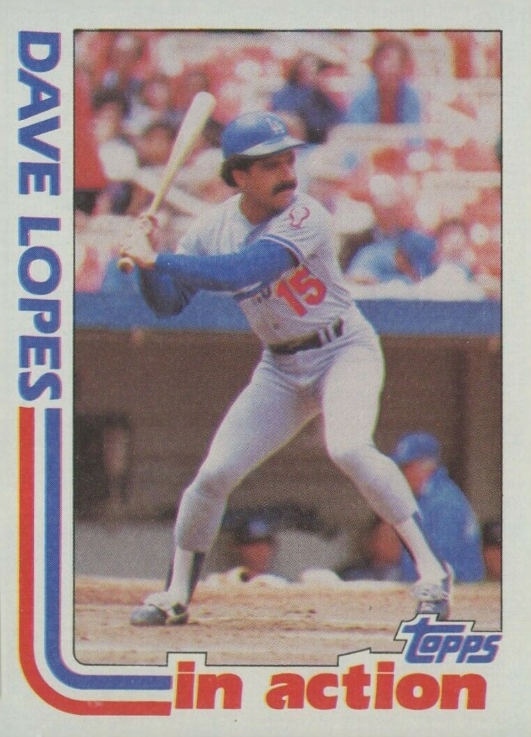 1982 Topps Dave Lopes #741 Baseball Card
