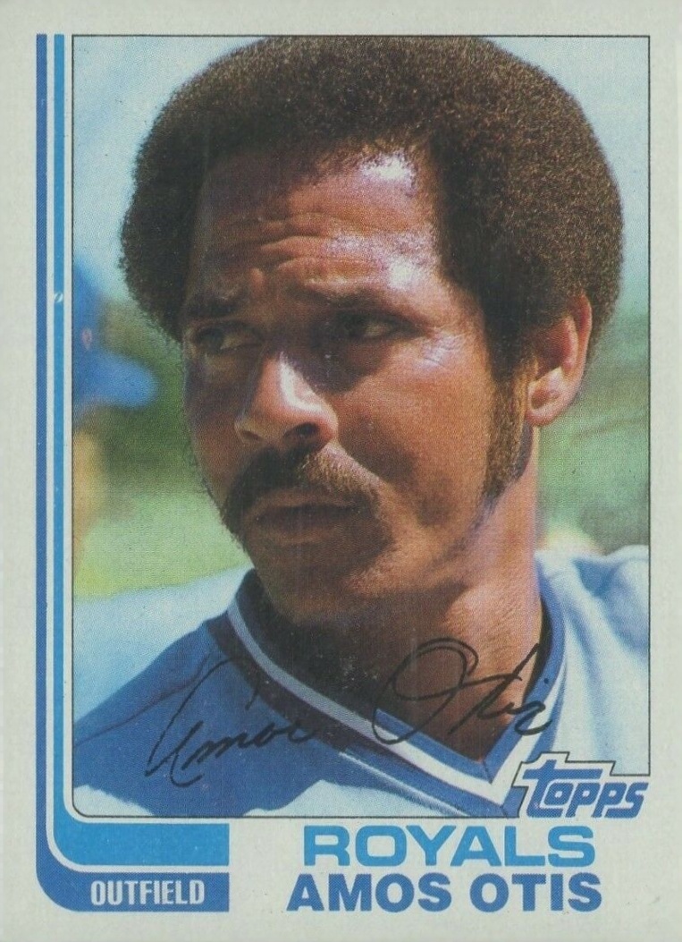 1982 Topps Amos Otis #725 Baseball Card