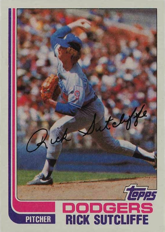 1982 Topps Rick Sutcliffe #609 Baseball Card