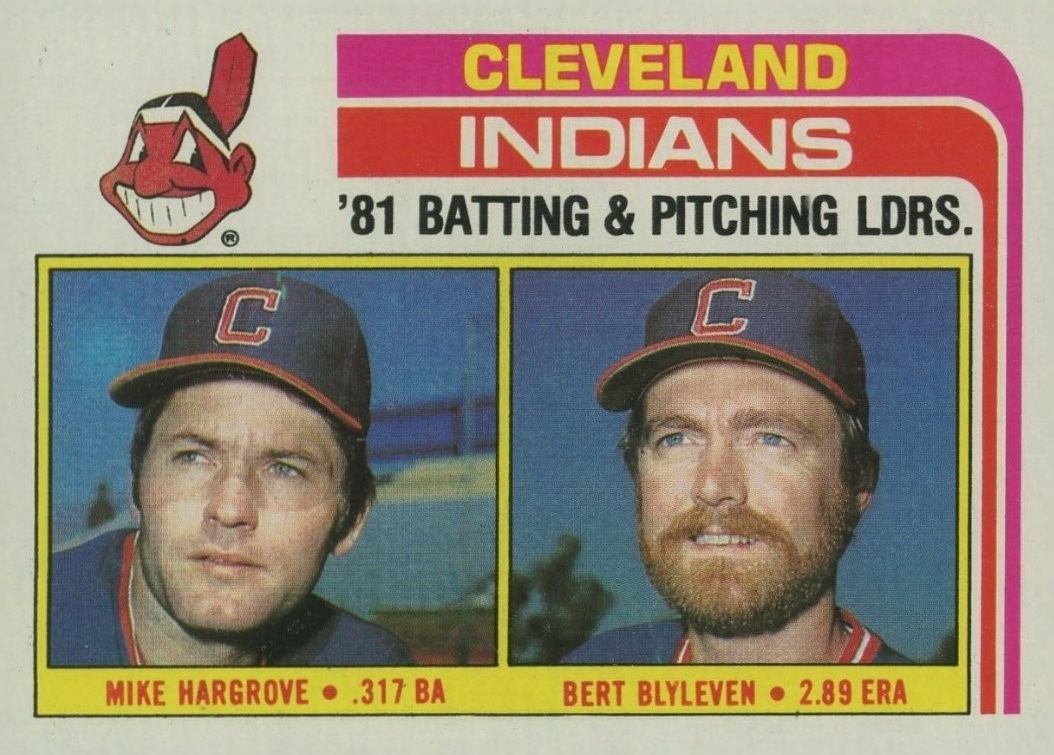 1982 Topps Indians Leaders #559 Baseball Card