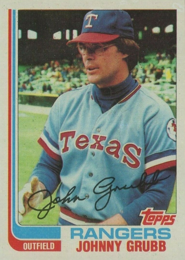 1982 Topps Johnny Grubb #496 Baseball Card