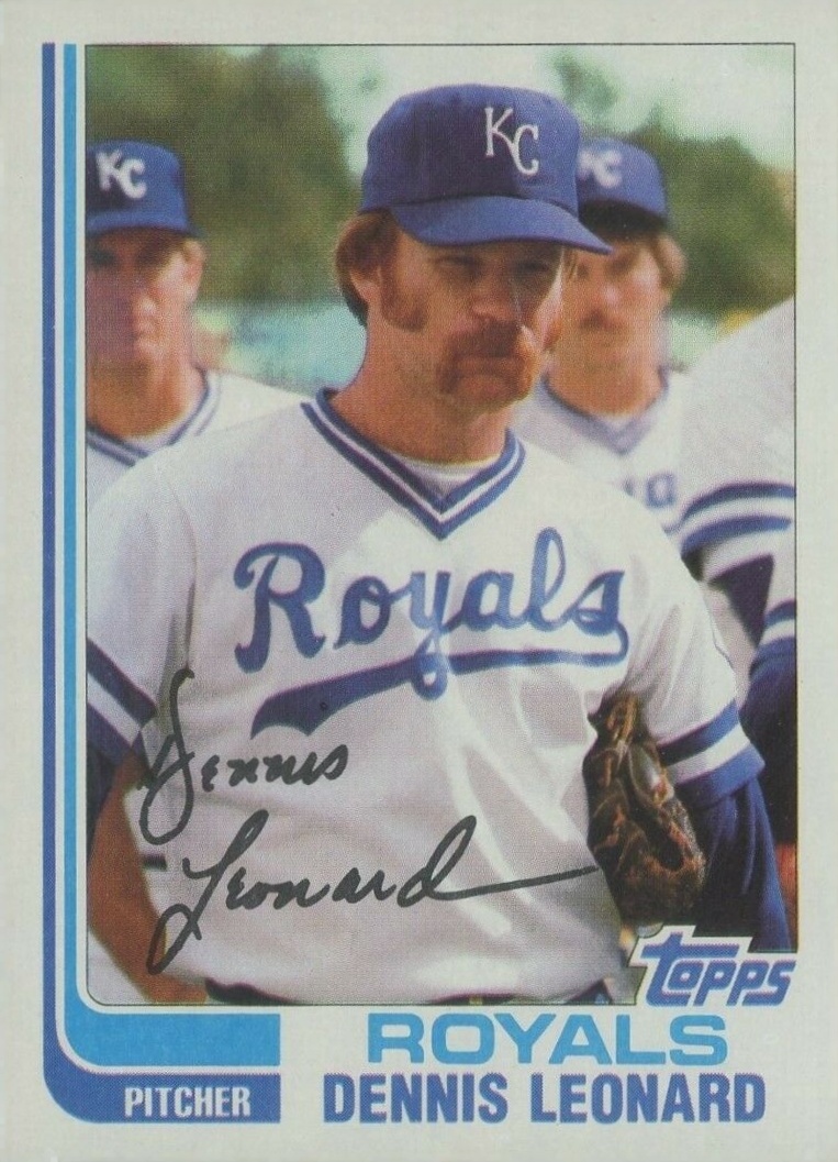 1982 Topps Dennis Leonard #495 Baseball Card