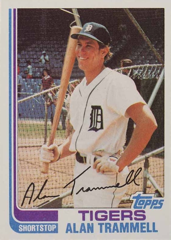 1982 Topps Alan Trammell #475 Baseball Card