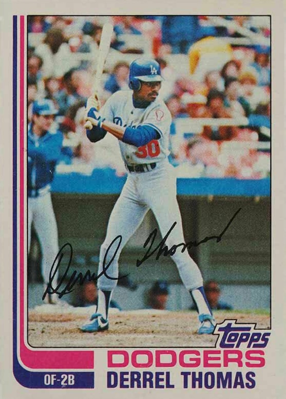 1982 Topps Derrel Thomas #348 Baseball Card