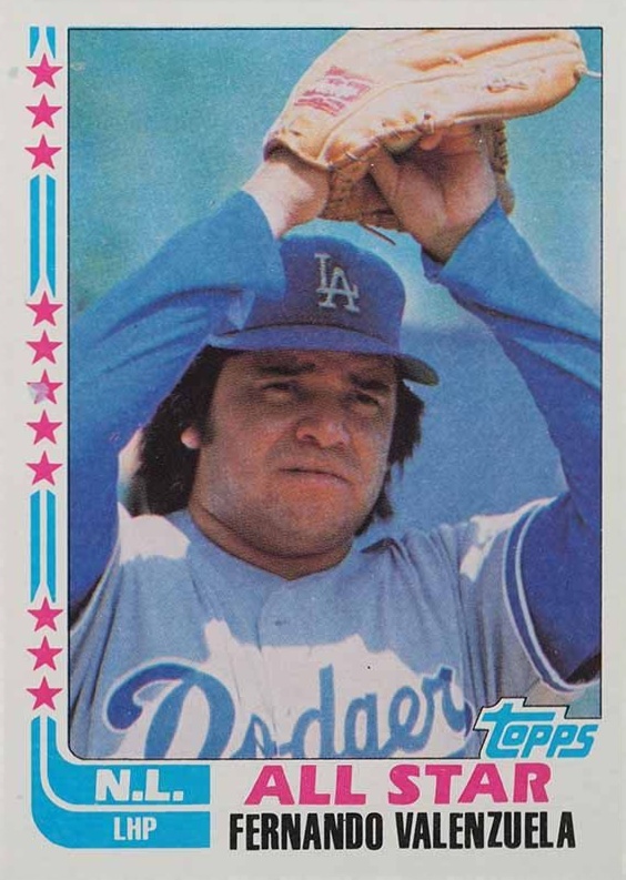 1982 Topps Fernando Valenzuela #345 Baseball Card