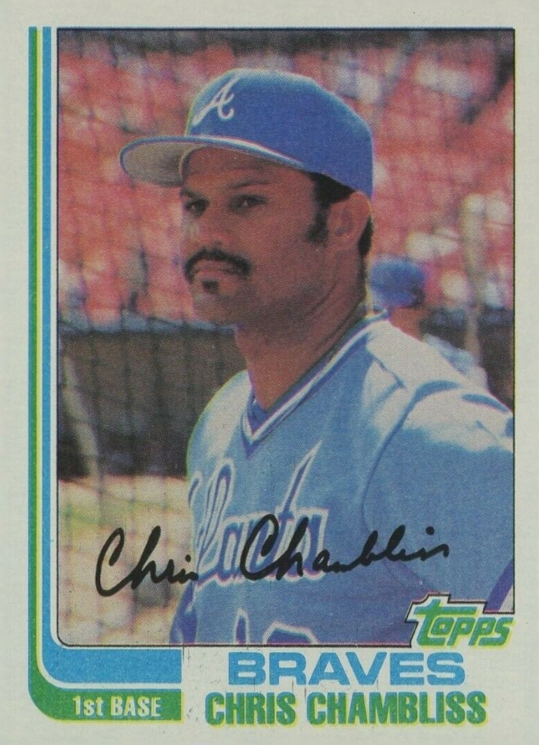 1982 Topps Chris Chambliss #320 Baseball Card