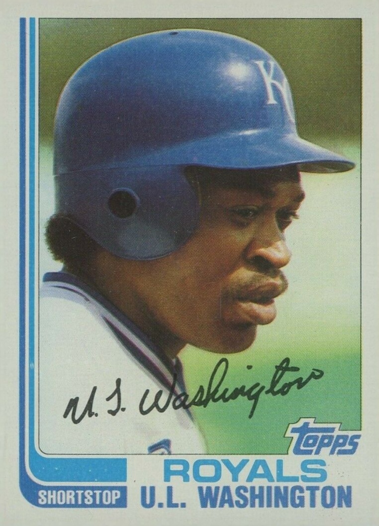 1982 Topps U.L. Washington #329 Baseball Card