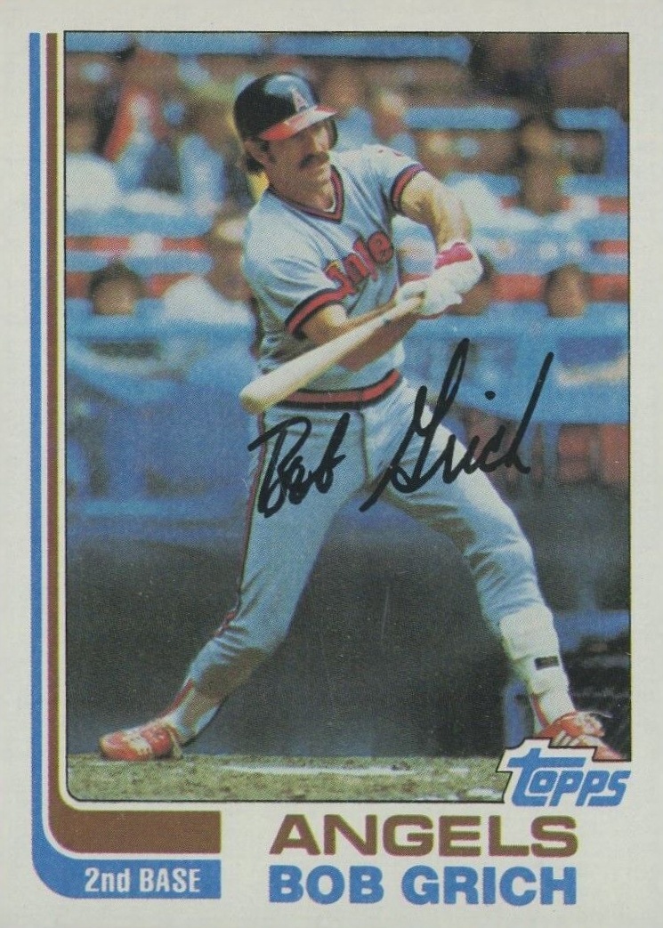 1982 Topps Bob Grich #284 Baseball Card