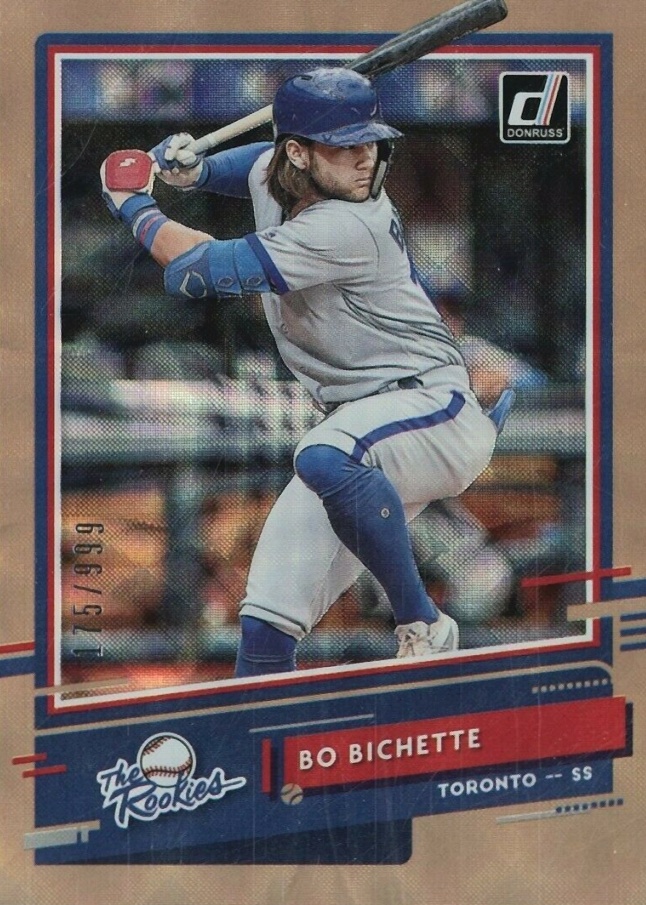 2020 Panini Donruss the Rookies Bo Bichette #R6 Baseball Card