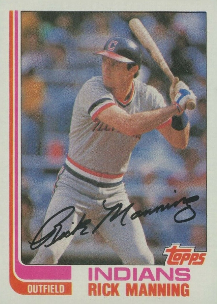 1982 Topps Rick Manning #202 Baseball Card