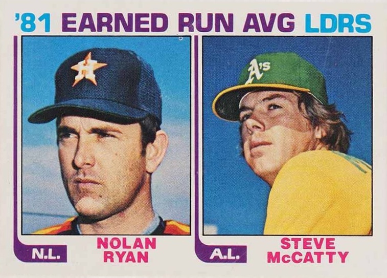 1982 Topps McCatty/Ryan #167 Baseball Card