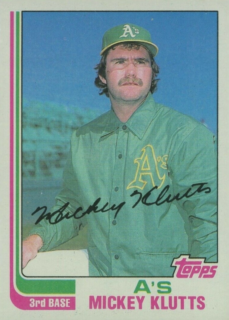 1982 Topps Mickey Klutts #148 Baseball Card