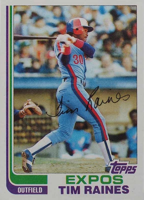 1982 Topps Tim Raines #70 Baseball Card