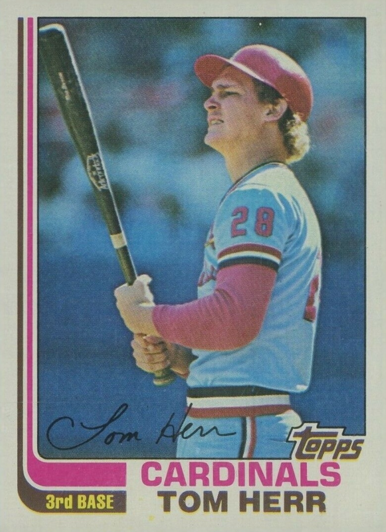 1982 Topps Tom Herr #27 Baseball Card