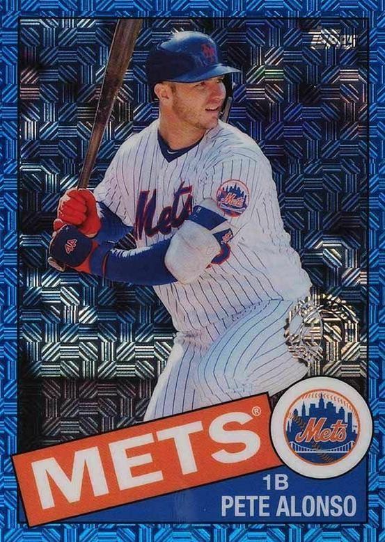 2020 Topps Silver Pack 1985 Chrome Promo Pete Alonso #26 Baseball Card