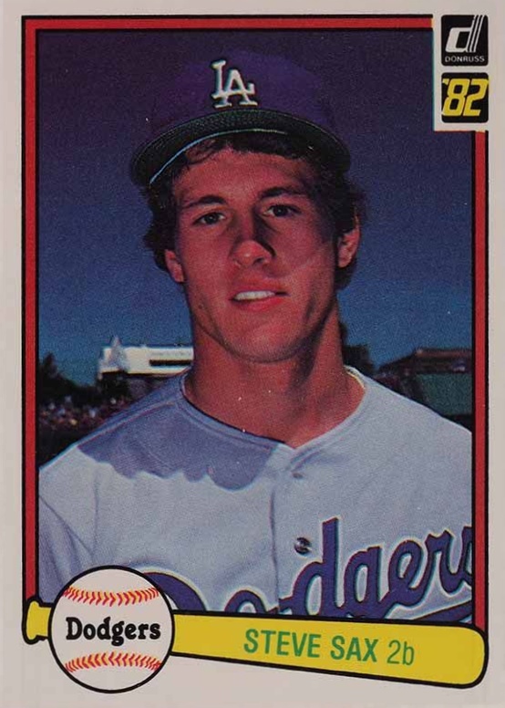 1982 Donruss Steve Sax #624 Baseball Card