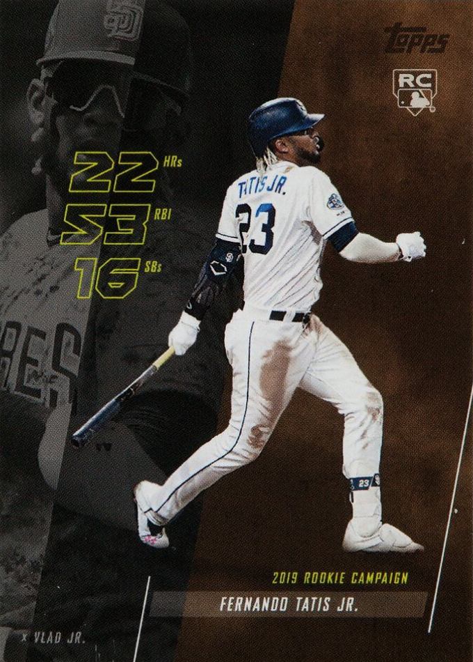 2019 Topps X Vlad Jr. "The Legend" Fernando Tatis Jr. #2 Baseball Card