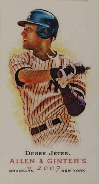 2007 Topps Allen & Ginter Derek Jeter #150 Baseball Card