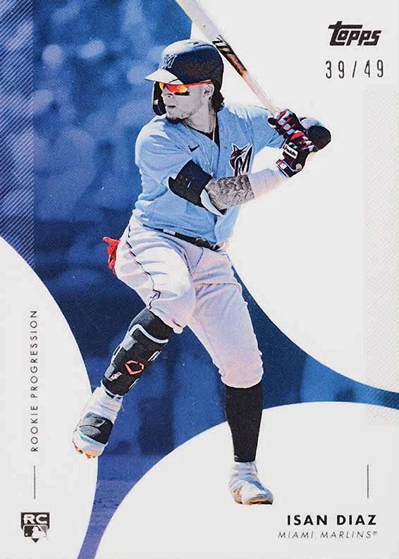 2020 Topps on Demand MLB Rookie Progression Isan Diaz #24B Baseball Card