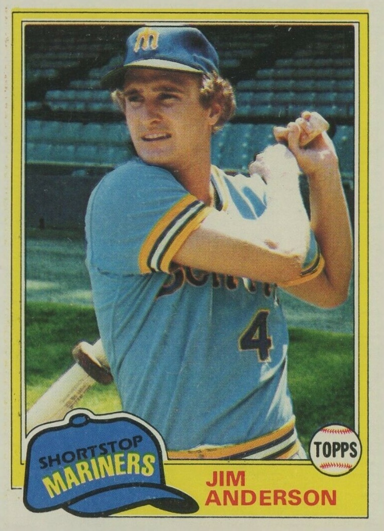 1981 Topps Jim Anderson #613 Baseball Card