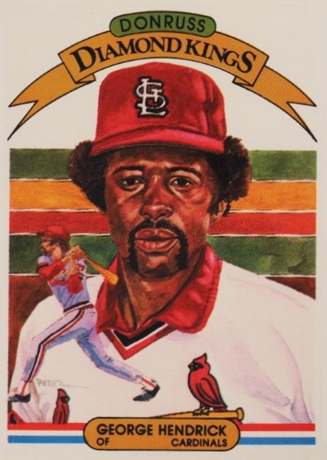 1982 Donruss George Hendrick #9 Baseball Card