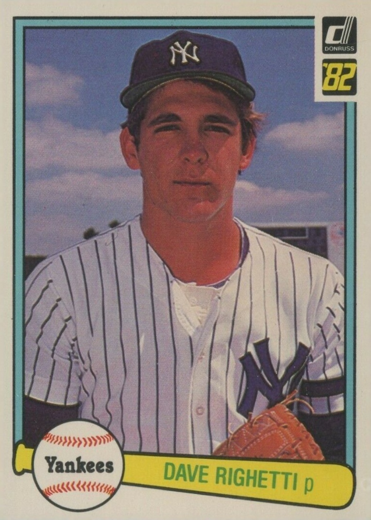 1982 Donruss Dave Righetti #73 Baseball Card