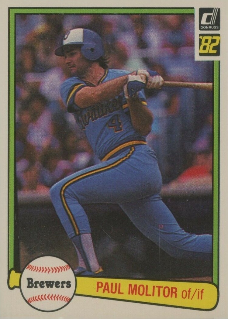 1982 Donruss Paul Molitor #78 Baseball Card