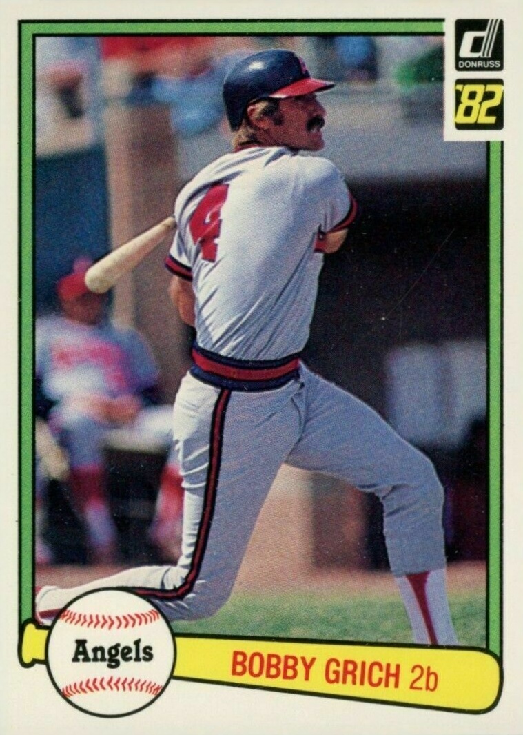 1982 Donruss Bobby Grich #90 Baseball Card