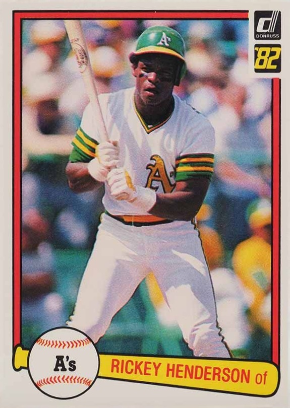 1982 Donruss Rickey Henderson #113 Baseball Card