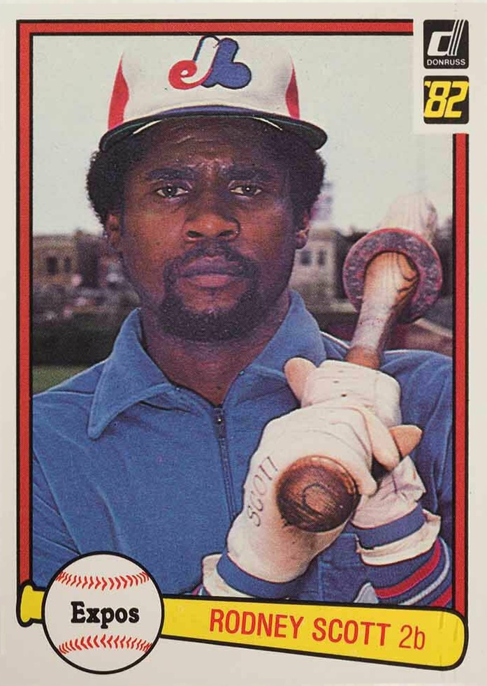 1982 Donruss Rodney Scott #240 Baseball Card