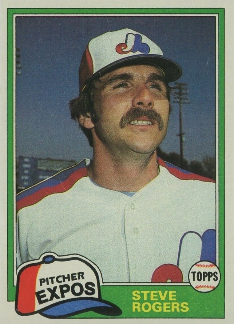 1981 Topps Steve Rogers #725 Baseball Card