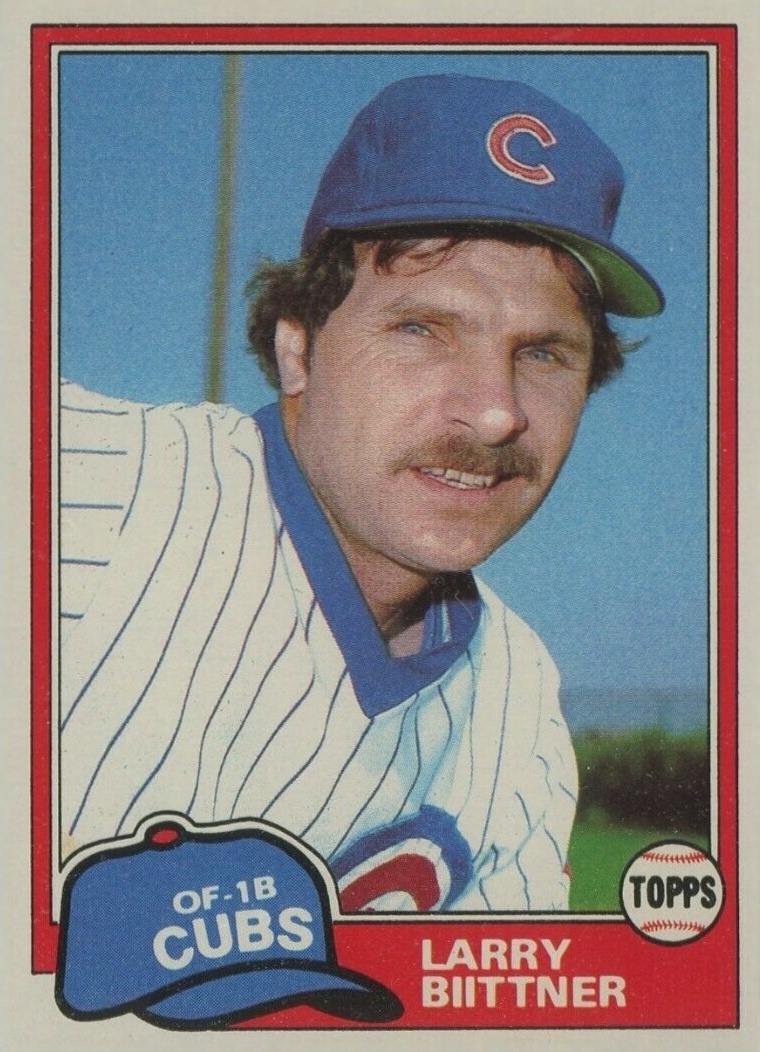 1981 Topps Larry Biittner #718 Baseball Card