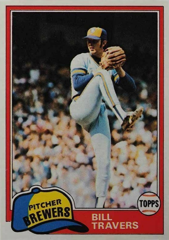 1981 Topps Bill Travers #704 Baseball Card