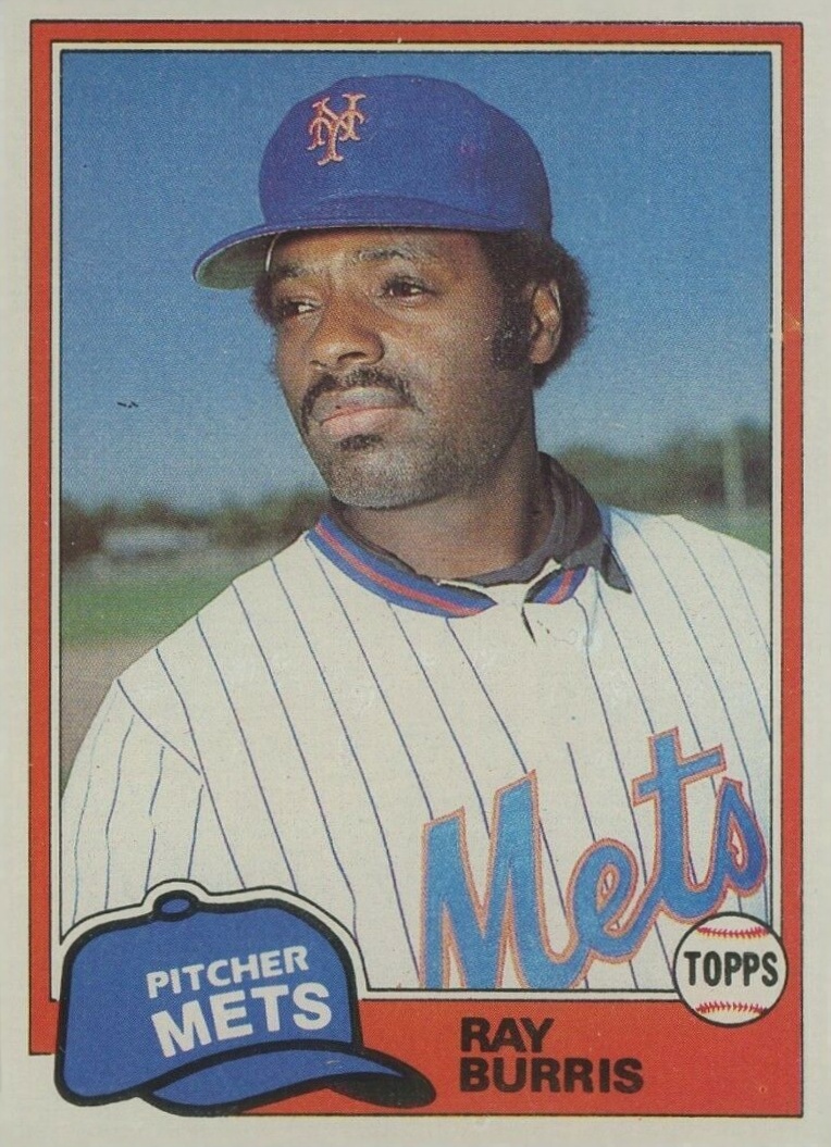 1981 Topps Ray Burris #654 Baseball Card