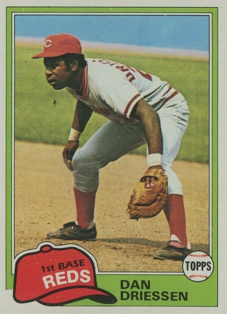 1981 Topps Dan Driessen #655 Baseball Card