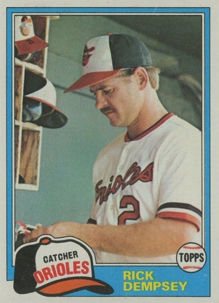 1981 Topps Rick Dempsey #615 Baseball Card
