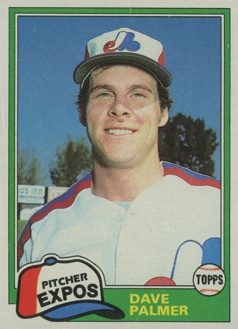 1981 Topps Dave Palmer #607 Baseball Card