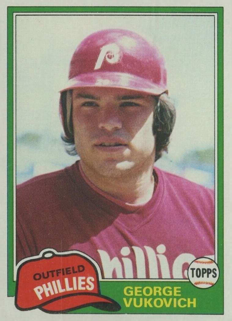 1981 Topps George Vukovich #598 Baseball Card
