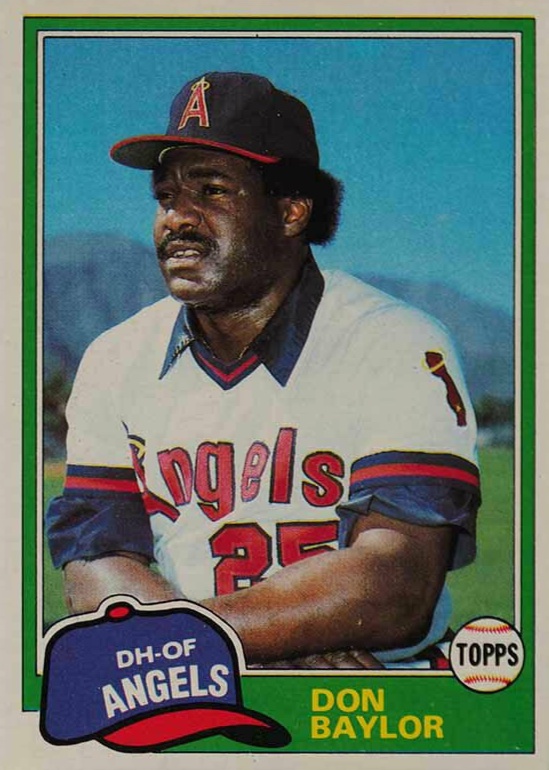 DON BAYLOR California Angels 1982 Majestic Cooperstown Throwback